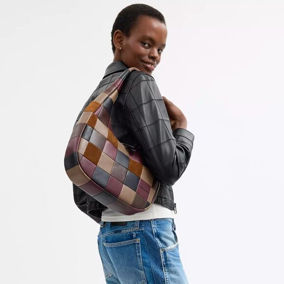 Coach Coachtopia CCX57 Alter/Ego Crescent Shoulder Bag In Suede & Leather *RARE* - Picture 14 of 15